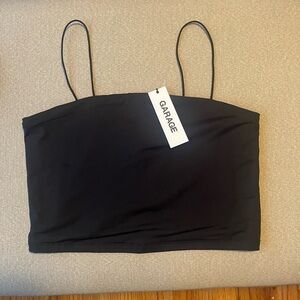 NWT Garage Black Cami Crop Top